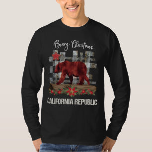 Manar för Beary julKalifornien republik T Shirt