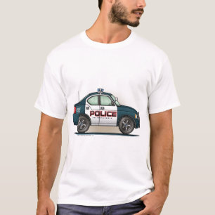 Manar för bil för snut för polismilitärt t-shirt