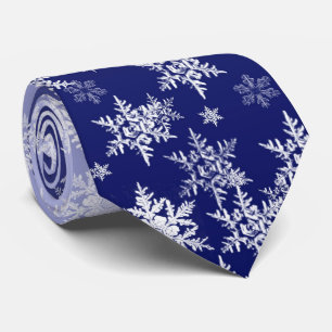 Manar för blåttvitSnowflake Tie Slips