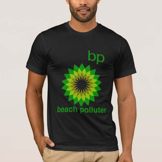 Manar för BP strandPolluter T-tröja Tee Shirt (Framsida)