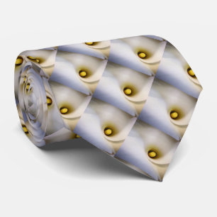Manar för Callalilja blom- Tie för nacke Slips