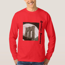 Manar för citationstecken för Brooklyn bro T-tröja T Shirt