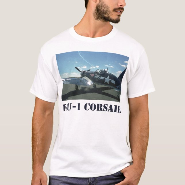 Manar för Corsair F4U-1 T-tröja Tee (Framsida)
