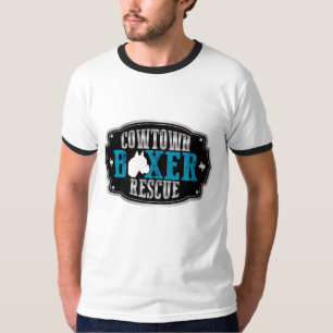 Manar för Cowtown boxarerädding T-tröja för Ri T Shirt