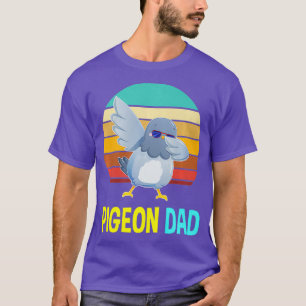 Manar för den finstilta Cute Pigeon Pappa Pappa Fa T Shirt