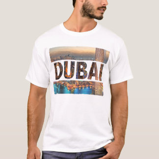 Manar för Dubai stadsdesign T-tröja T Shirt