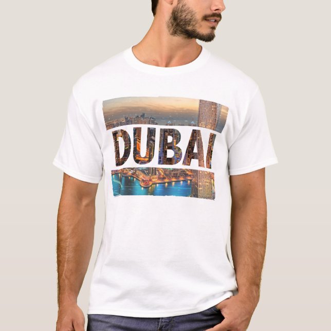 Manar för Dubai stadsdesign T-tröja T Shirt (Framsida)