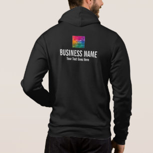 Manar för dubbla Side Print Business Company Logot T Shirt