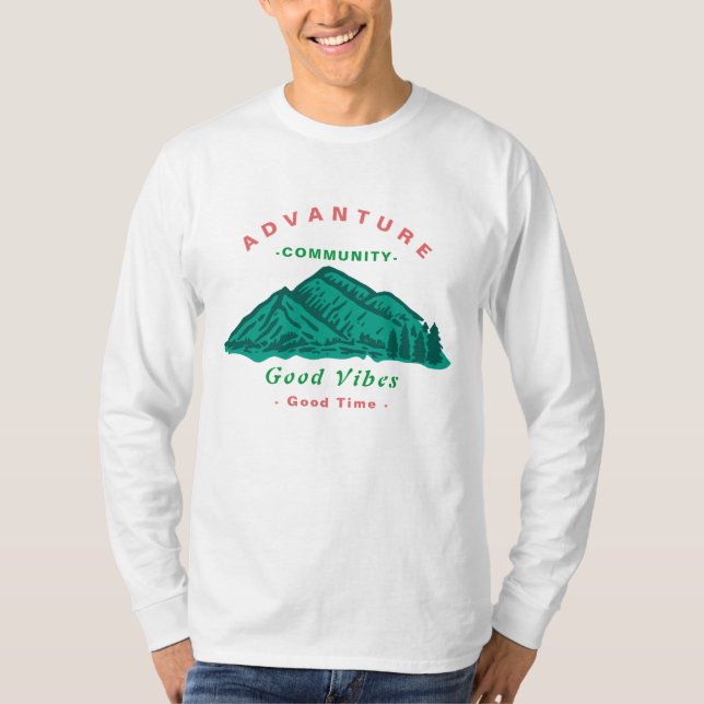 Manar för enkel Fullt Sleeve av Anpassningsbar T Shirt (Framsida)