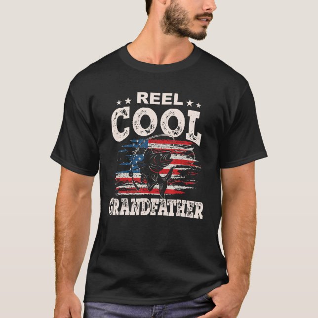 Manar for Fars dag Fishing Reel Coola Grandfath T Shirt (Framsida)