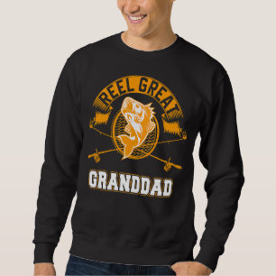 Manar for Fars dag Fishing Reel Underbar Granddad Lång Ärmad Tröja