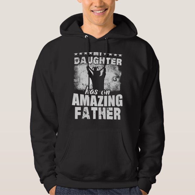 Manar för Fars dag min dotter har Fantastisk Hoodie (Framsida)