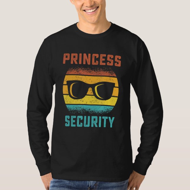 Manar för Fars dag Princess Security of Daughte T Shirt (Framsida)