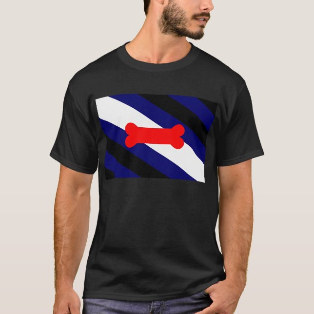 Manar för flagga för valplekpride grundläggande tee shirt (Framsida)