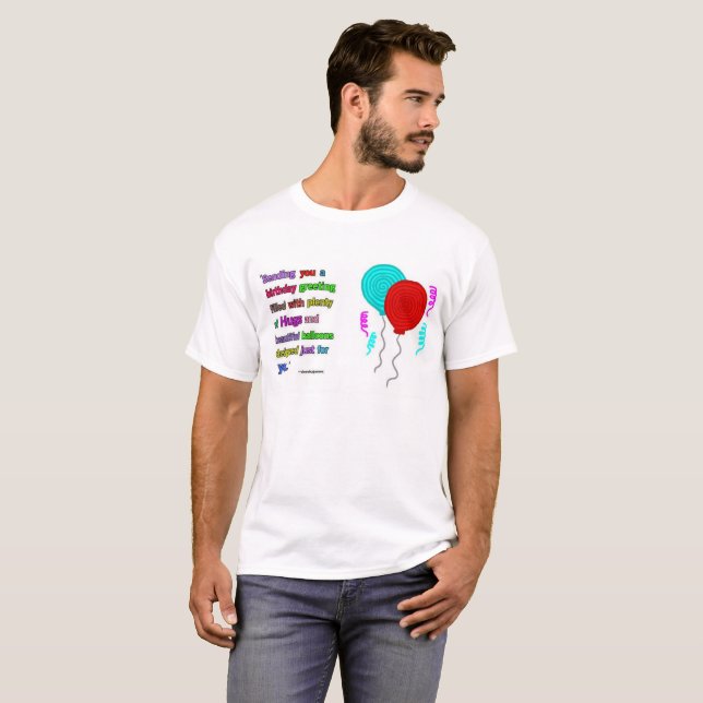 Manar för födelsedaghälsningcitationstecken t shirt (Hel framsida)
