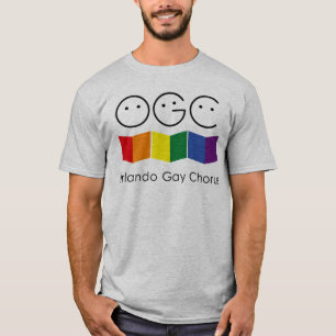 Manar för grå färgOrlando glada kör T-tröja T-shirt