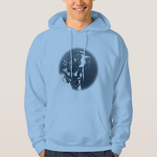 Manar för hund för pekare för pekareHoodies tyska Sweatshirt (Framsida)