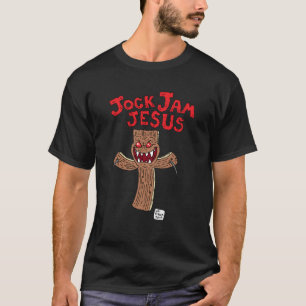 Manar för JocksyltJesus Crucifixion svart T Shirt