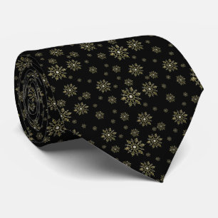 Manar för julsilverSnowflake Tie Slips