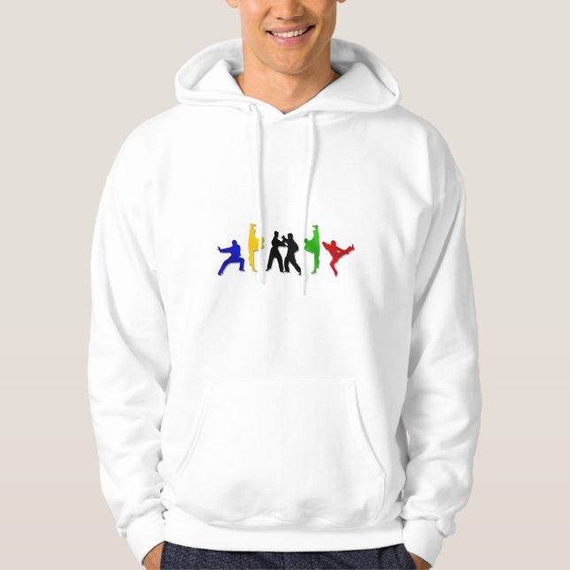 Manar för kampsportar för KarateTaekwando Sweatshirt Med Luva (Framsida)