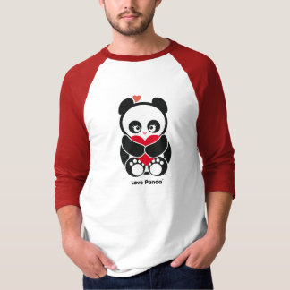 Manar för kärlekPanda® Raglan dräkt Tee Shirt