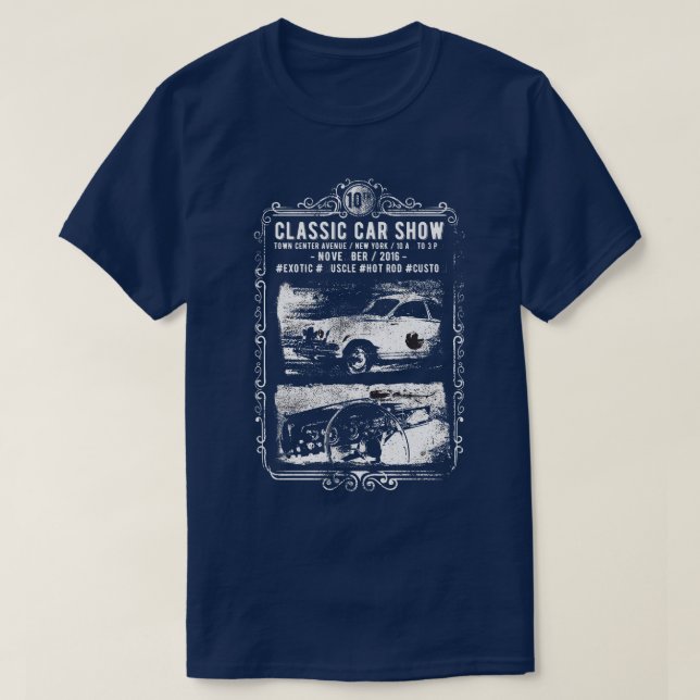 Manar för klassikerbilShow T-tröja T-shirt (Design framsida)