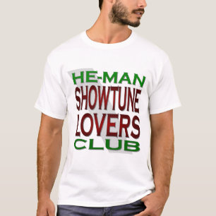 Manar för klubb för Han-Man Showtune älskare Tee Shirt