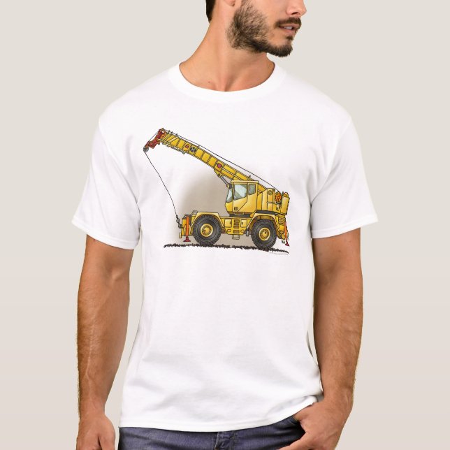 Manar för krankonstruktionsutrustning T-tröja T-shirt (Framsida)