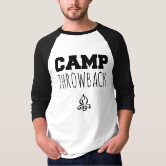 Manar för lägerThrowbacklogotyp 3/4 skjorta för Tröja