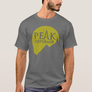 Manar "för maximal aktör" grönt för logotyp på grå t-shirt
