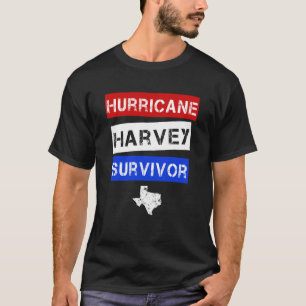 Manar för orkanHarvey överlevande Texas skjorta Tee