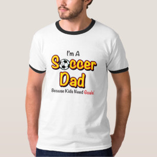 Manar för pappa för fotboll "för ungebehovsmål t-shirt