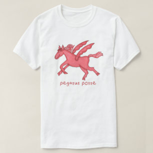 Manar för Pegasus Posse (olik stilar) vit T-shirt