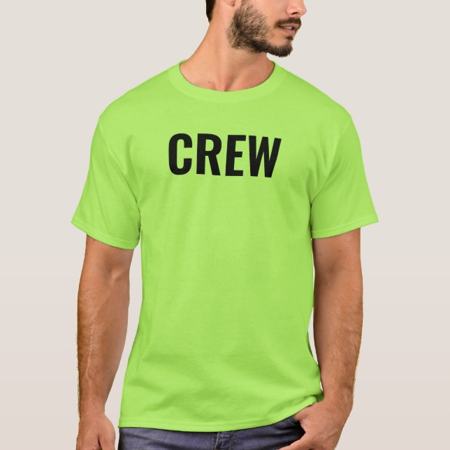 Manar för personal med ansvar för besättningsbegrä t shirt (Framsida)