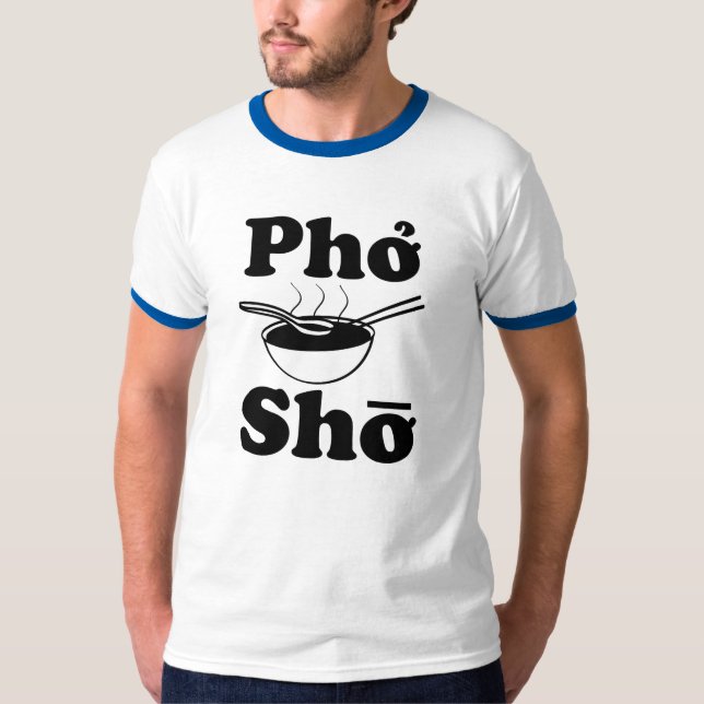 Manar för Pho Sho roliga vietnamesiska Tee (Framsida)