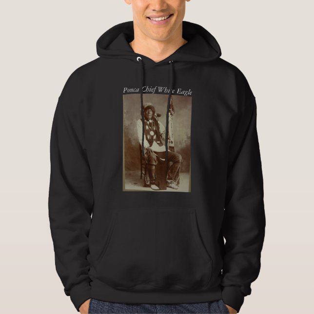 Manar för Ponca högsta vitörn hoodie (Framsida)