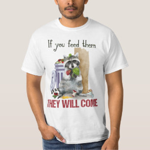 Manar för Raccoonsoporbandit T-tröja T Shirt