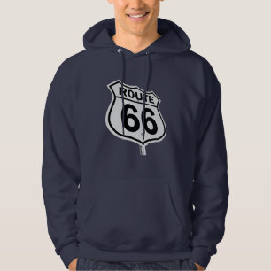 Manar för rutt 66 hoodie. tröja med luva