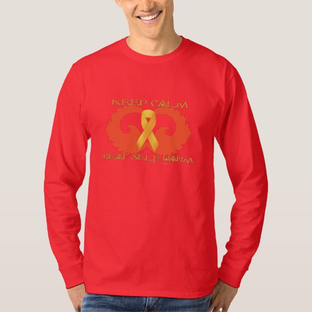 Manar för självskadalugn skjorta för långärmad t-shirt (Framsida)