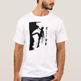 Manar för stenklättringSilhouette grundläggande T-shirt