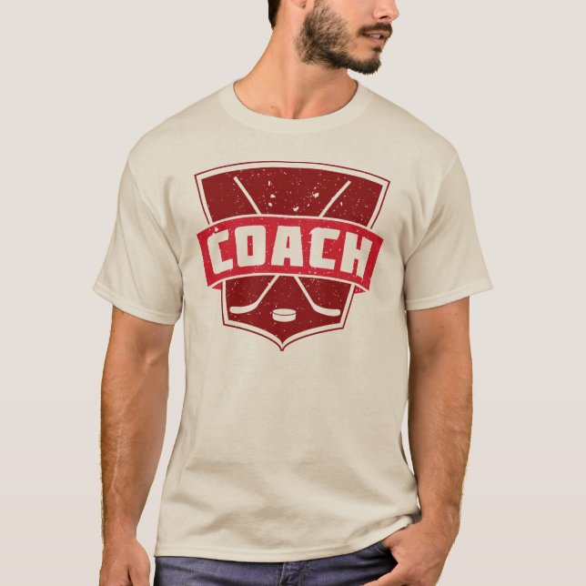 Manar för stil för hockeylagledare Retro T-tröja T-shirt (Framsida)