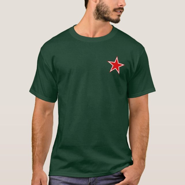 Manar för stjärna för sovjetiskt flyg röda t-shirt (Framsida)