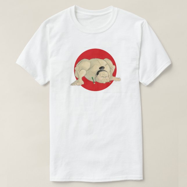 Manar för T-Rex SumoT-tröja Tee (Design framsida)
