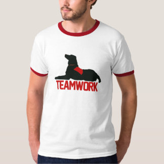 Manar för Teamwork (för terapi) röda Ringer Tee Shirt
