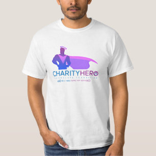 MANAR FÖR VÄLGÖRENHETHJÄLTELOGOTYP T-TRÖJA TEE SHIRT
