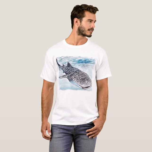 Manar för valhajkonstverk T-tröja Tee Shirt (Hel framsida)