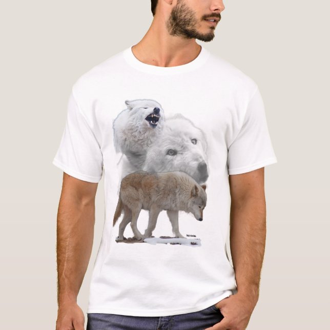 Manar för vargskjorta 2 t-shirt (Framsida)