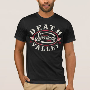 Manar för vintageDeath Valley motorcykel t-skjort Tee Shirt