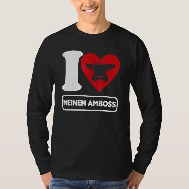 Manar Forging Art Blacksmith Anvil Forging H T Shirt (Framsida)