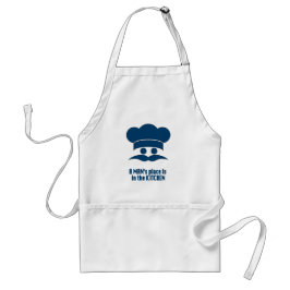 Manar förkläde: "En man är ställe i kök ", Förkläde